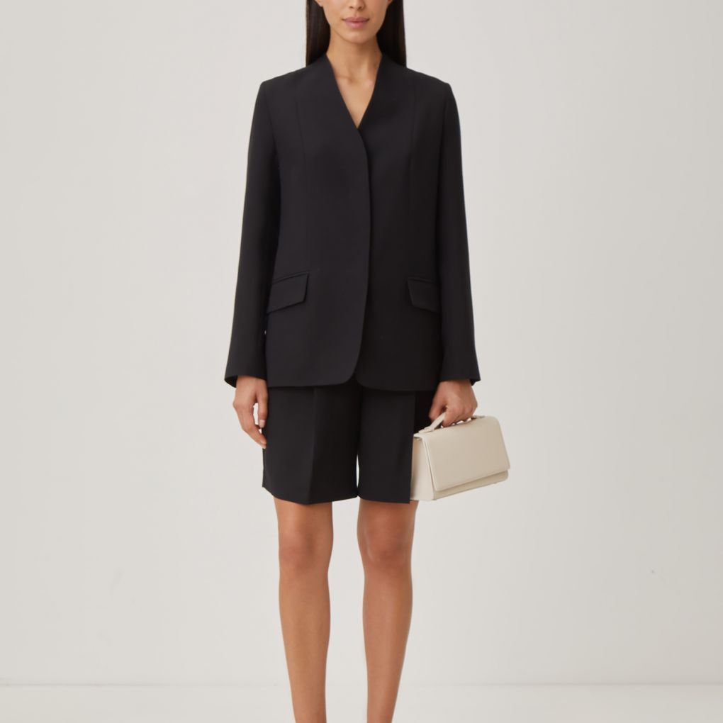 Бермуды Chic из тонкой шерсти и шелка 12 STOREEZ