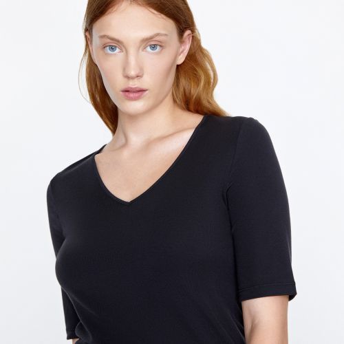 

Футболка из лиоцелла и шерсти 12 STOREEZ, Черный