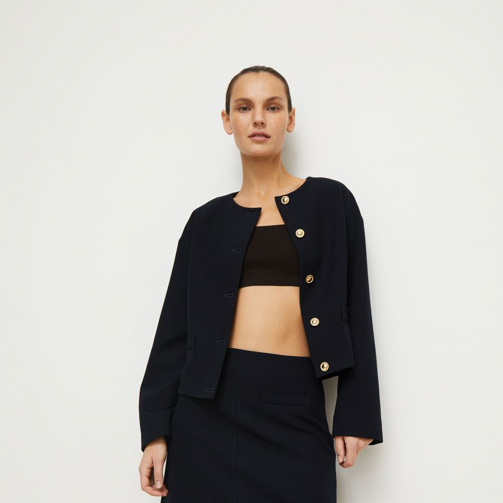 

Юбка мини с клапанами, Темно-синий