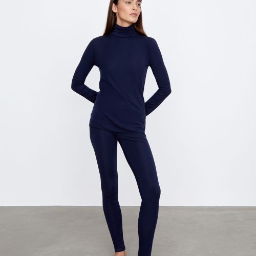 

Легинсы из лиоцелла и шерсти 12 STOREEZ, Темно-синий