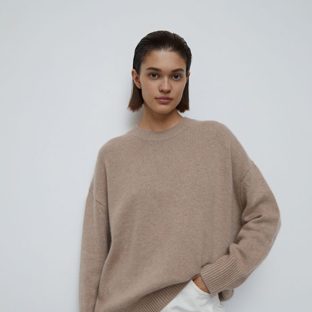 

Джемпер Balance из кашемира и шерсти 12 STOREEZ, Кофе с молоком
