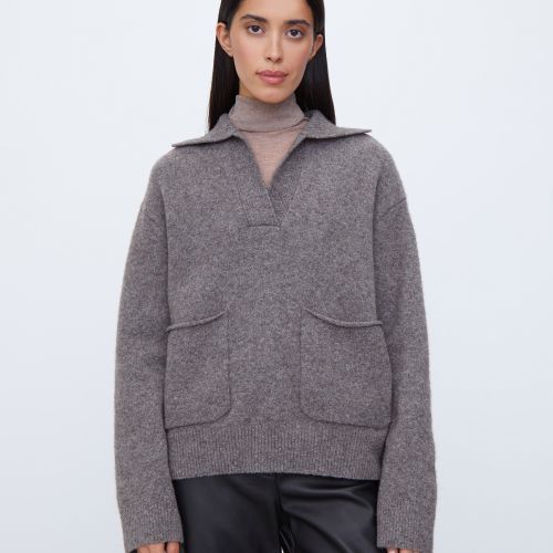 

Джемпер с карманами, Кофейный