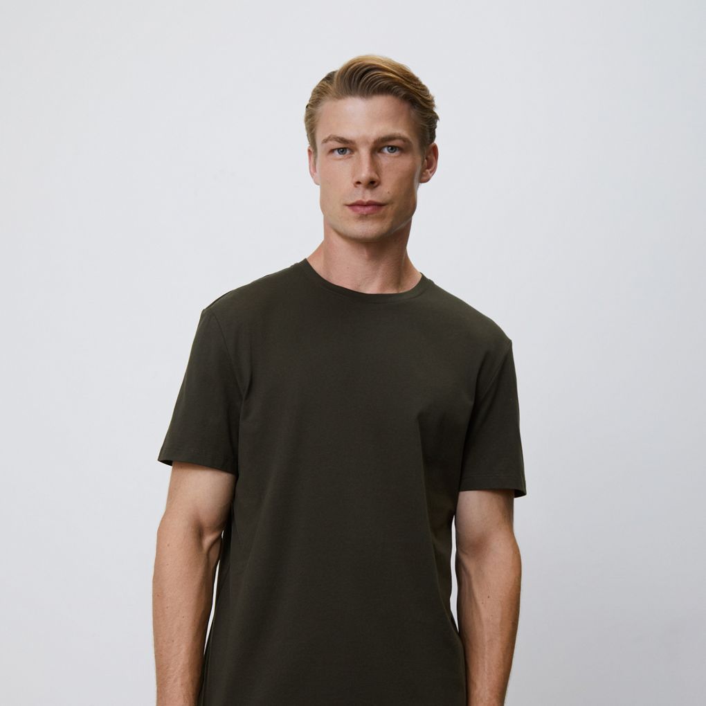 

Футболка Slim 12 STOREEZ, Темно-оливковый