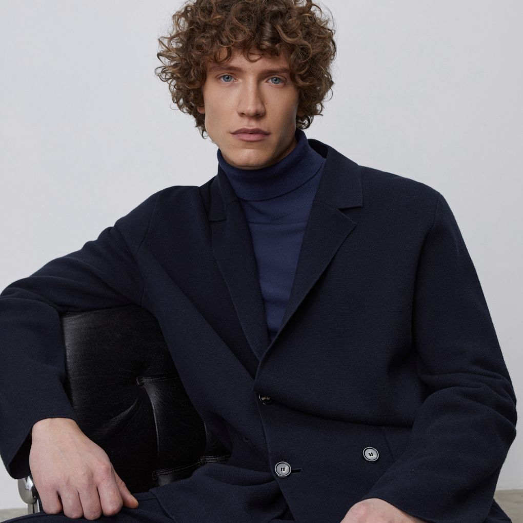 

Пиджак Knit 12 STOREEZ, Темно-синий