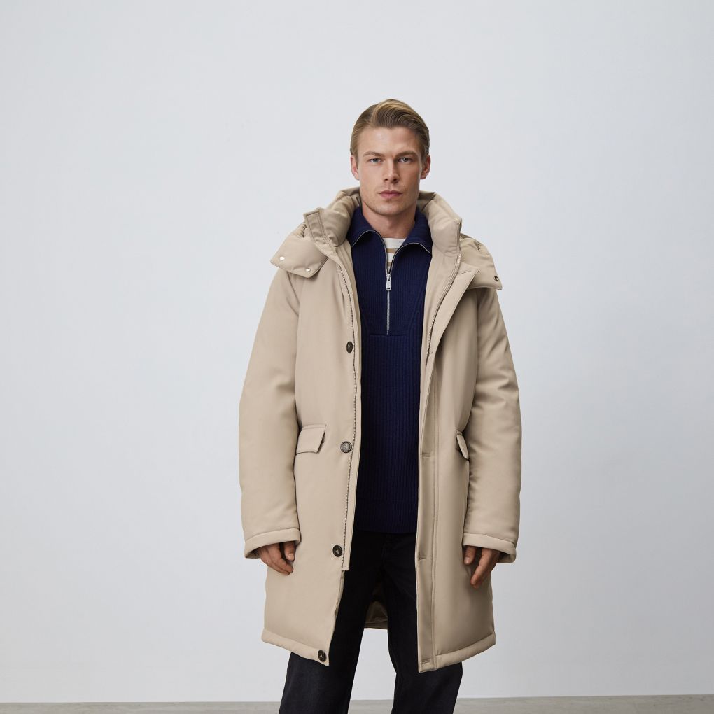 

Парка пуховая 12 STOREEZ, Кофе с молоком