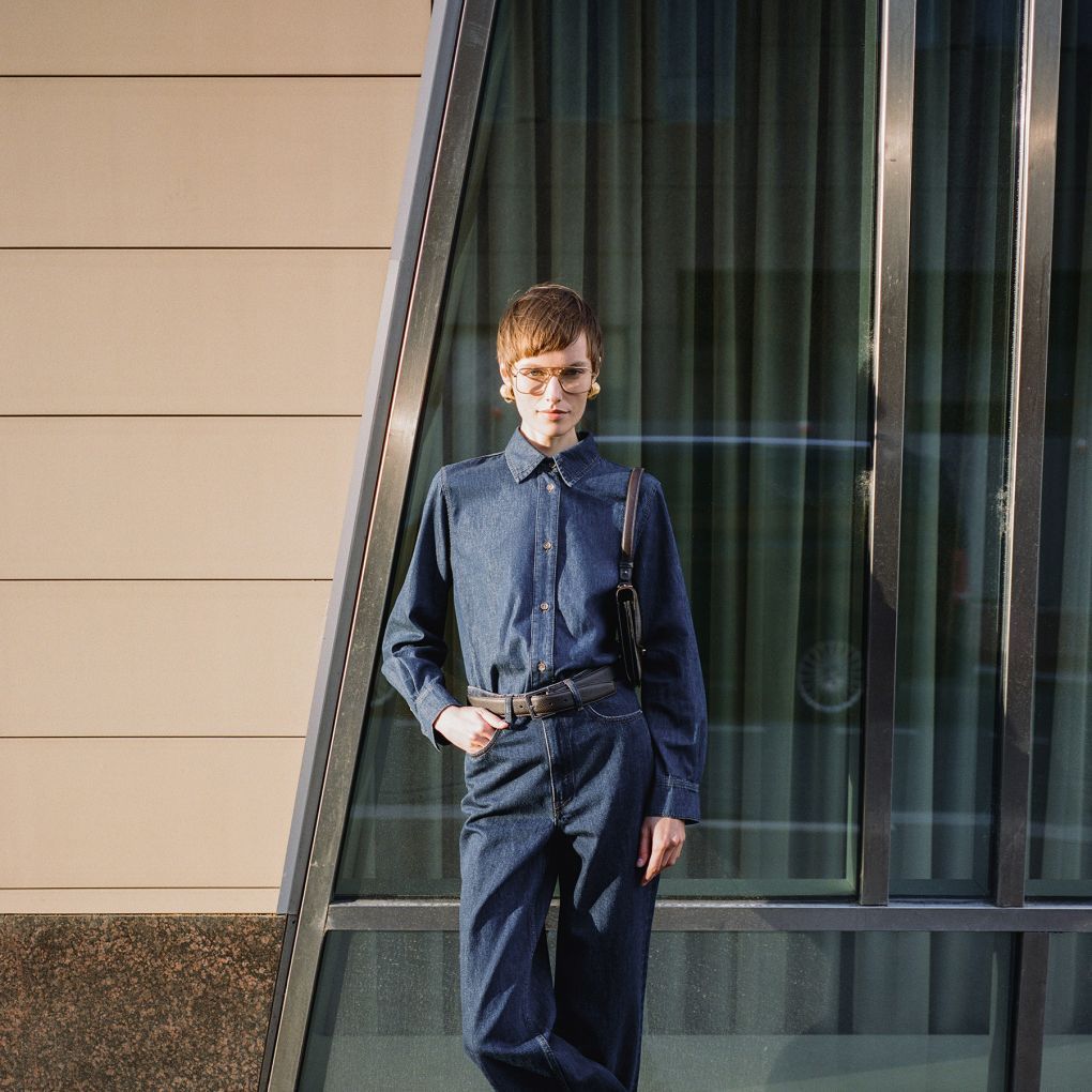 

Джинсы Wide Leg 411 12 STOREEZ, Джинсовый темно-голубой