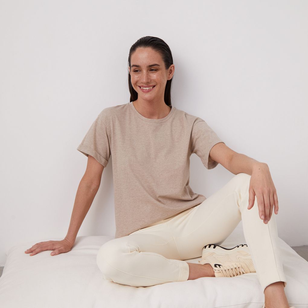 

Футболка Relaxed меланж 12 STOREEZ, Бежевый