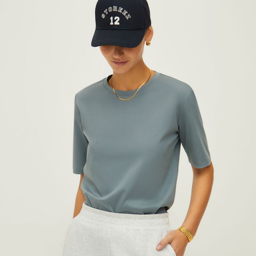 

Футболка Slim 12 STOREEZ, Пыльно-голубой