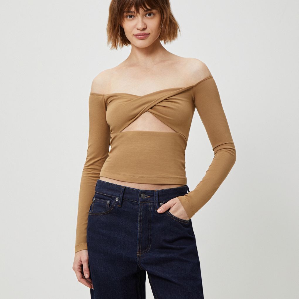 

Топ Off-Shoulder 12 STOREEZ, Бежевый