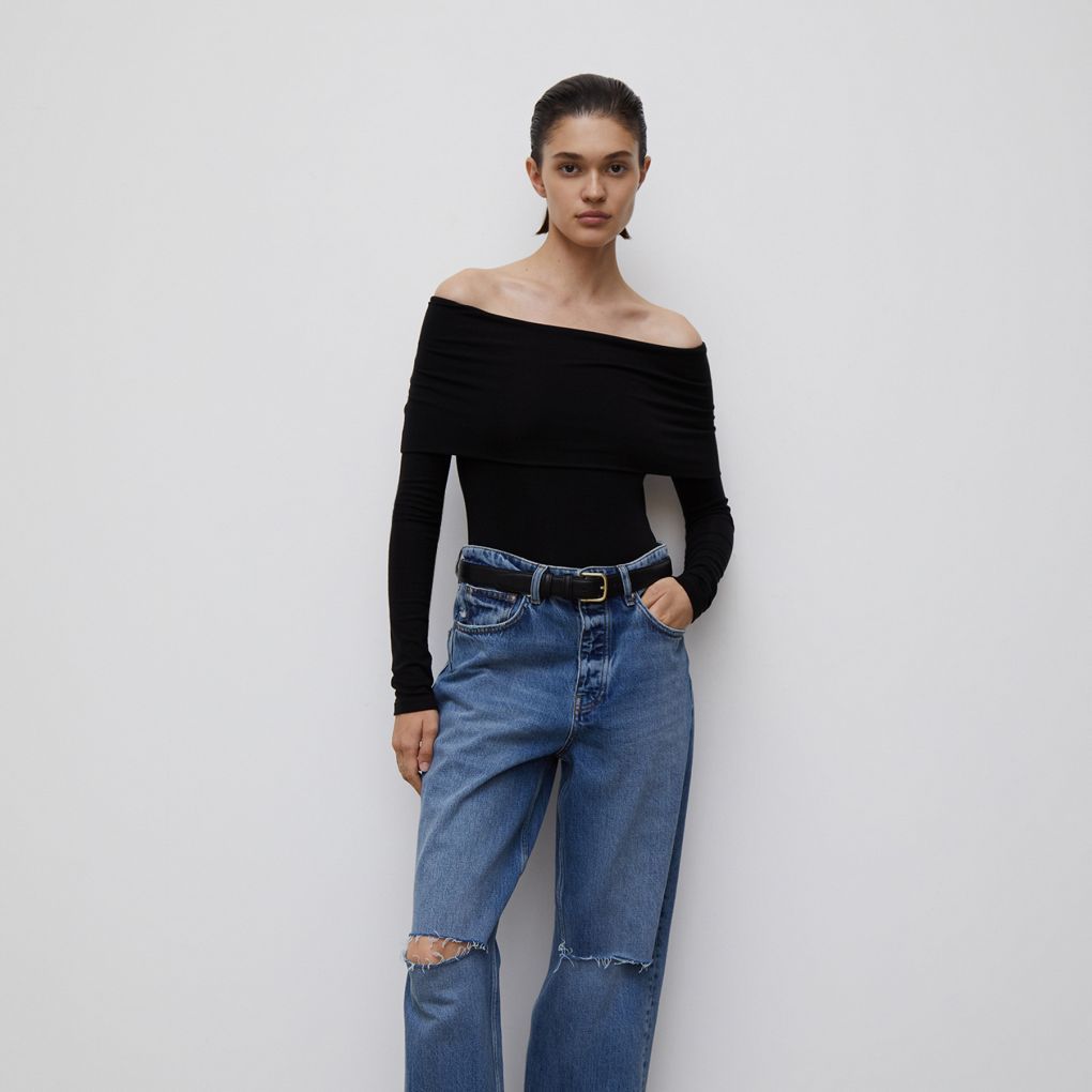 

Боди с открытыми плечами 12 STOREEZ, Черный