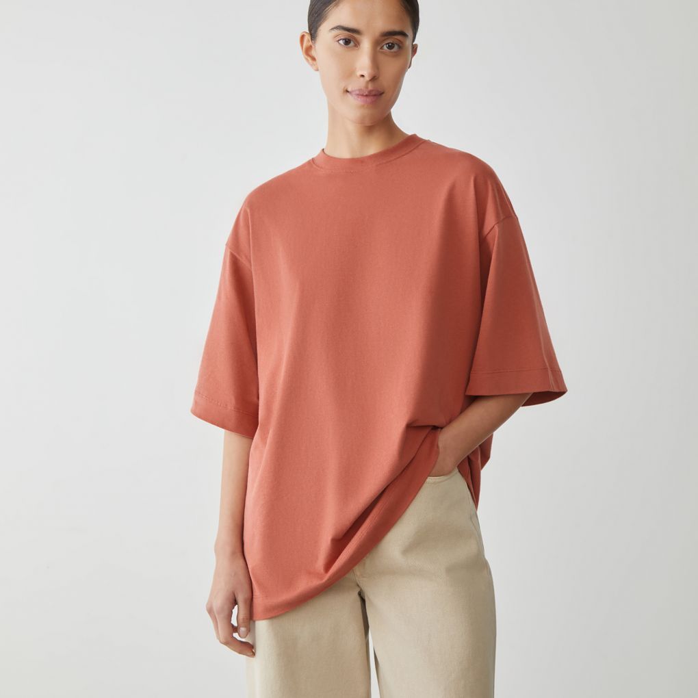 

Футболка из хлопка Soft 12 STOREEZ, Кирпичный