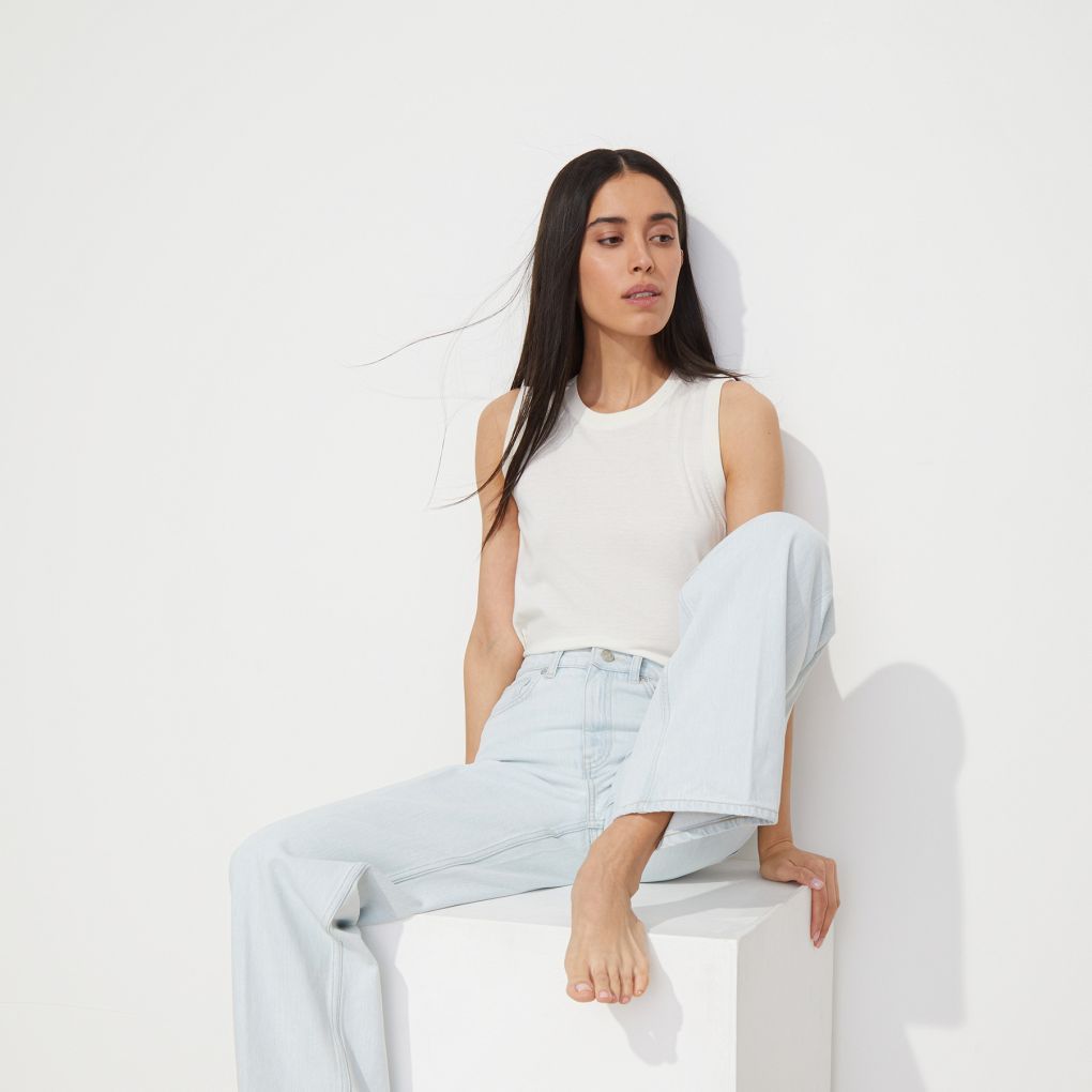 

Джинсы Wide Leg 413, Джинсовый арктик