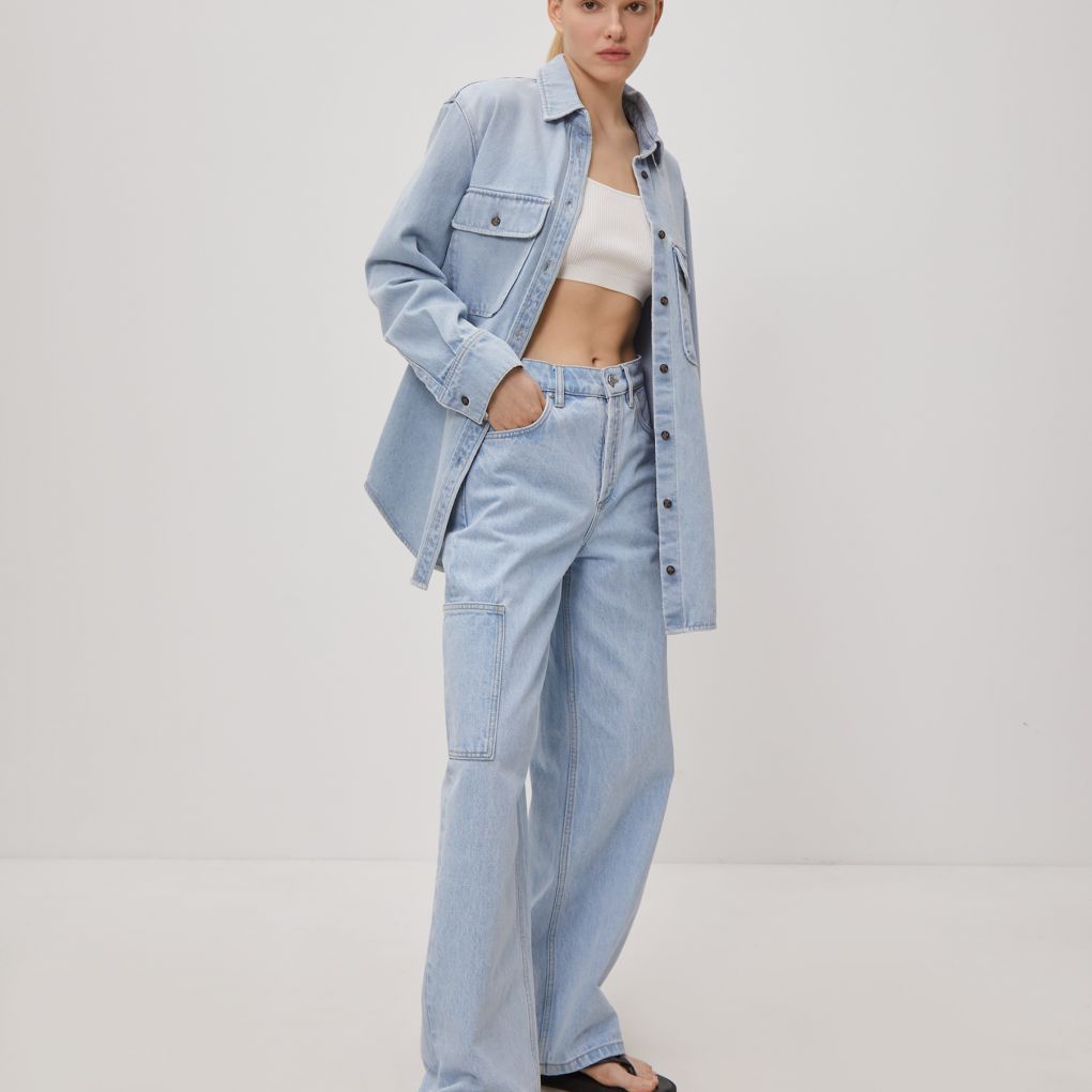 

Джинсы Straight 326 12 STOREEZ, Джинсовый светло-голубой