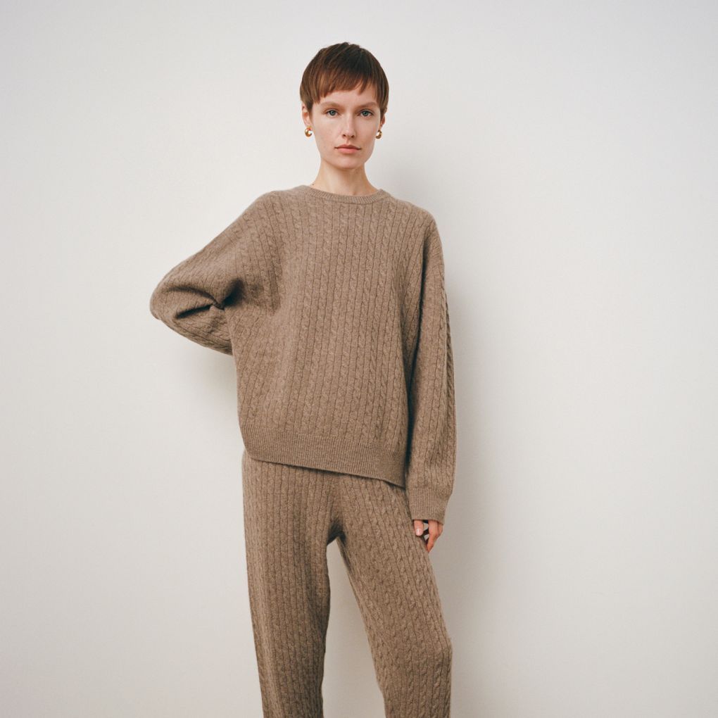 

Брюки из кашемира 12 STOREEZ, Кофе с молоком