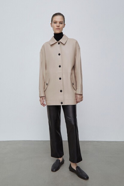 Бомбер из кожи