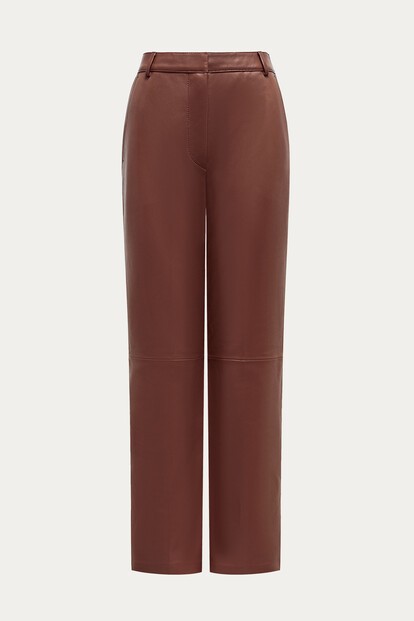 Брюки Sleek из кожи
