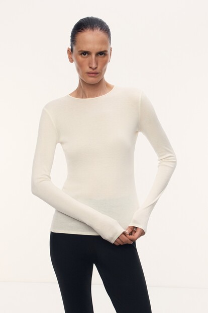 Лонгслив Nicole из шелка и хлопка