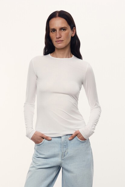 Лонгслив Kim из модала и шелка