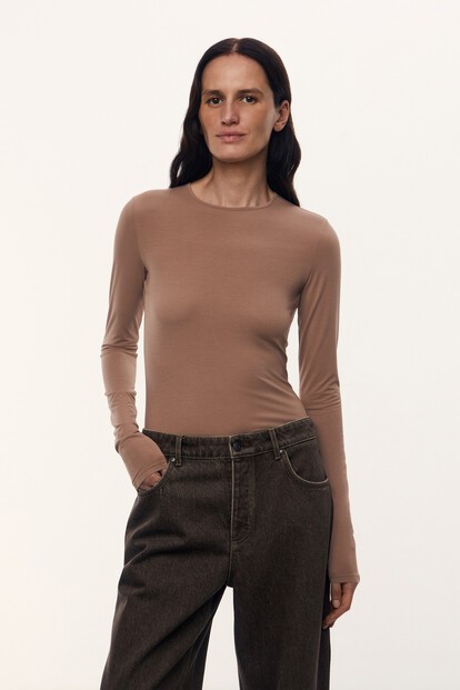 Лонгслив Kim из модала и шелка