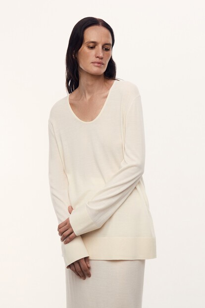 Джемпер Camelia из шерсти и шелка