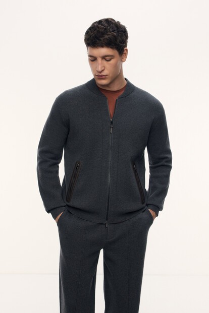 Кардиган Casual Friday из шерсти и хлопка