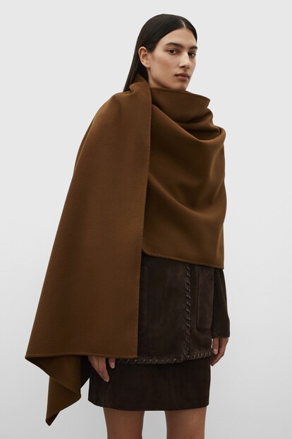 Палантин из шерсти и кашемира