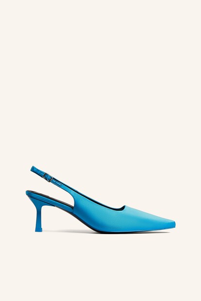 Туфли Slingback из шелка