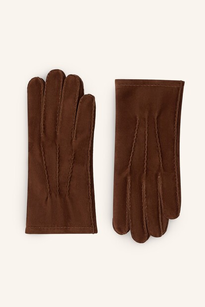 Перчатки из замши