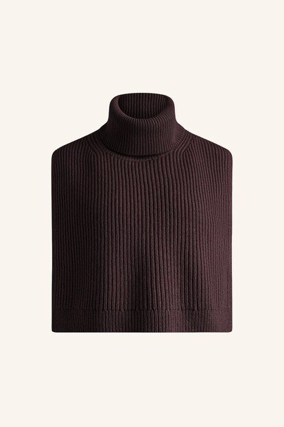 Шарф-манишка из шерсти и кашемира