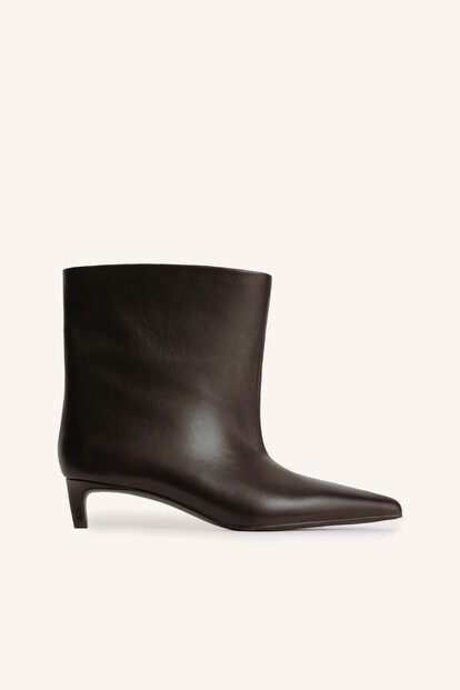 Ботильоны из кожи