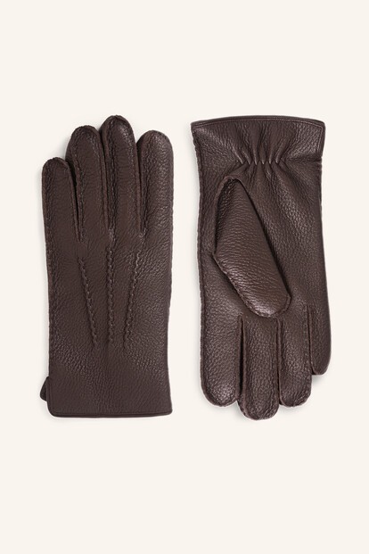 Перчатки из оленьей кожи