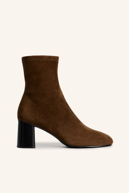 Ботильоны из замши