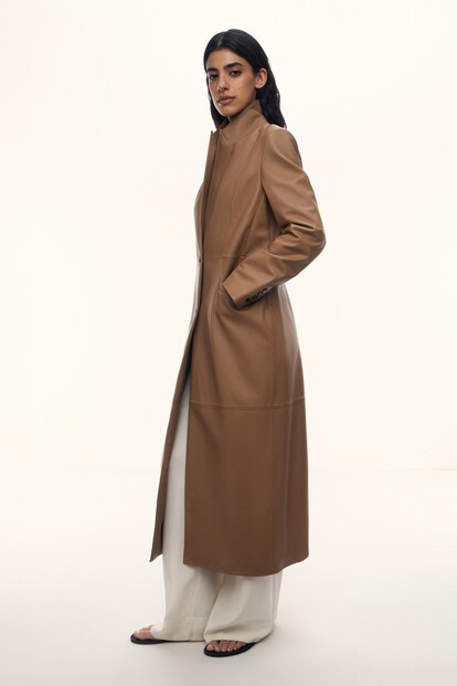 Тренч Supernova из кожи