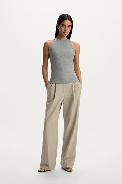 Майка в рубчик