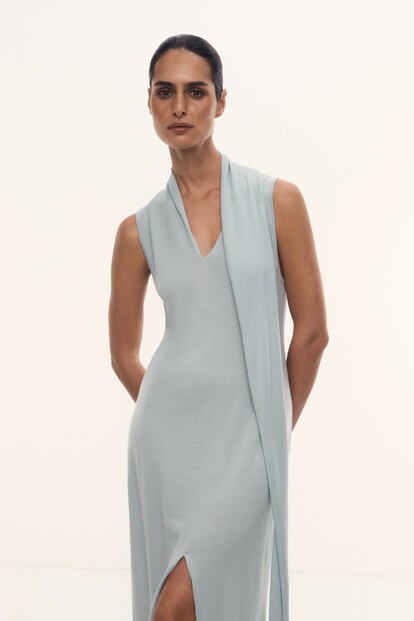 Платье Carolyn из шерсти и шелка