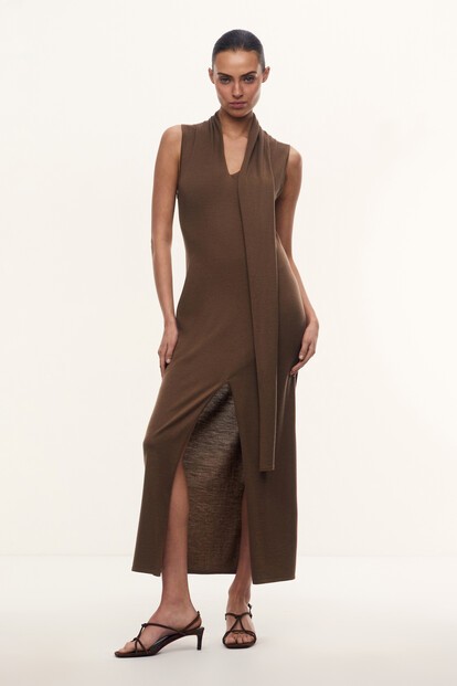 Платье Carolyn из шерсти и шелка