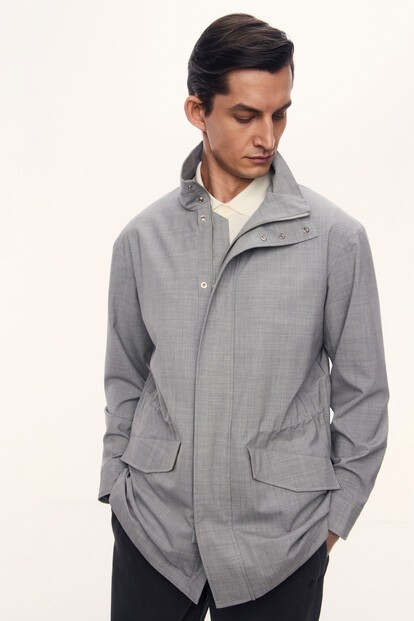 Ветровка Marble из шерсти