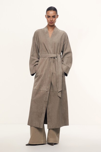 Тренч Sahara из замши