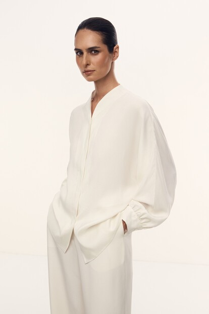 Блузка Ecru из шелка