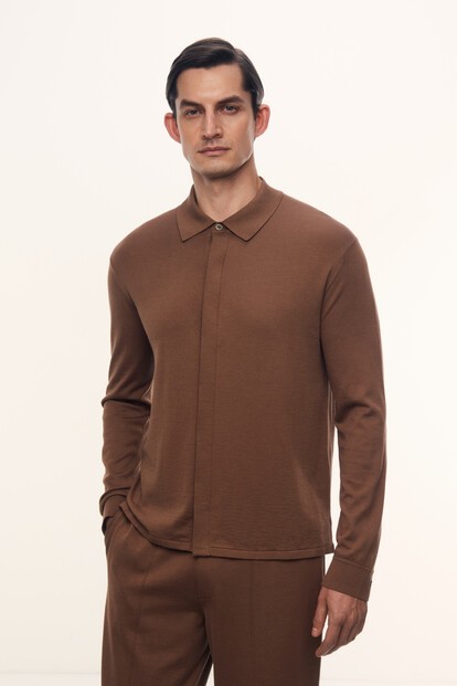 Рубашка Lumen из шелка и хлопка