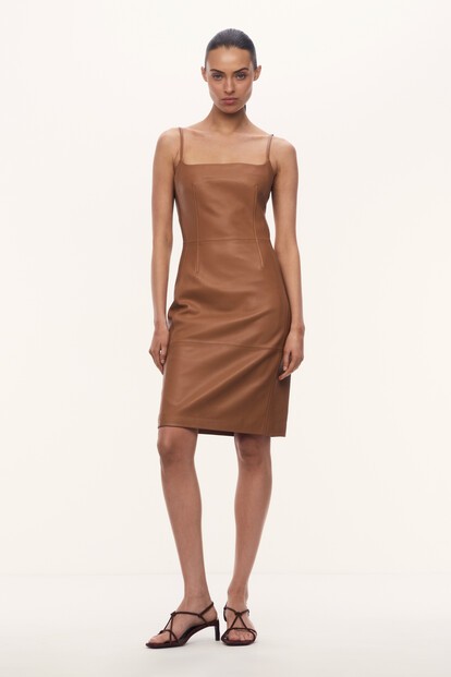 Платье Toffee из кожи