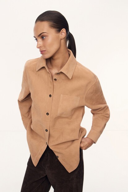 Куртка-рубашка Texas из замши