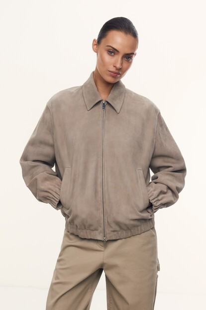 Бомбер Texas из замши