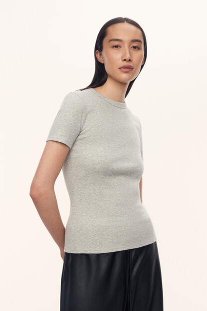 Футболка Fitted из хлопка и шелка