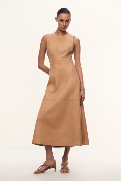 Платье Tyla из кожи