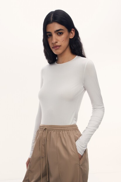 Лонгслив Kim из модала и шелка