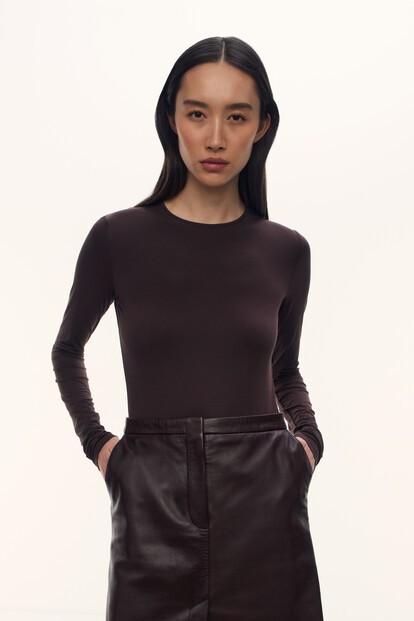 Лонгслив Kim из модала и шелка