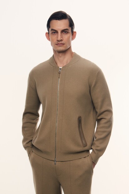 Кардиган Casual Friday из шерсти и хлопка