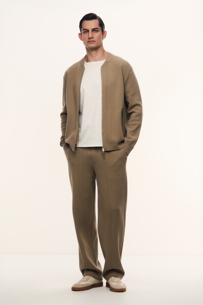 Брюки Casual Friday из шерсти и хлопка