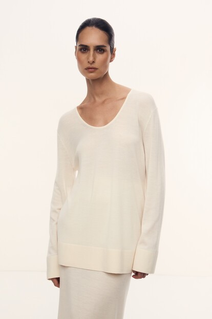 Джемпер Camelia из шерсти и шелка